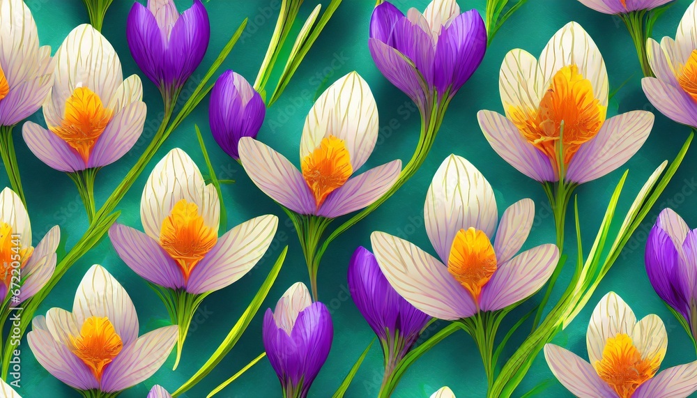 pattern with flowers generative ai pattern with flowers generative ai