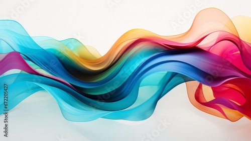 abstract colorful wavy picture