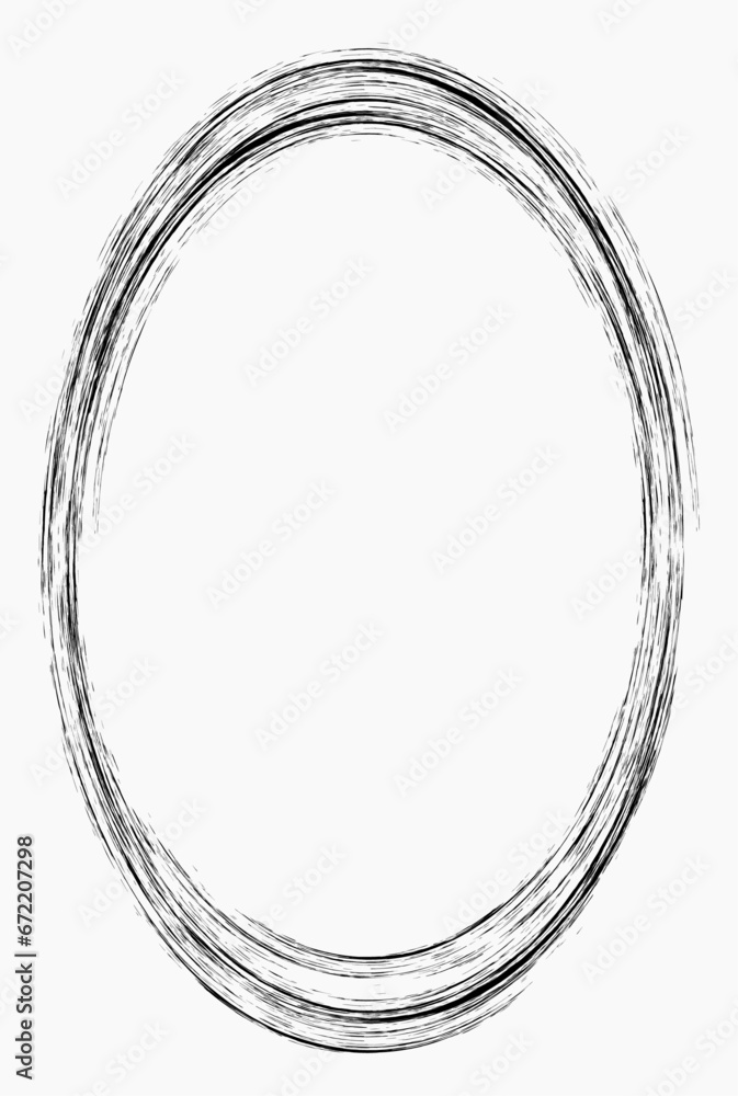 Black oval frame isolated on white. Vector frame for photo. Frame for text, certificate, pictures, diploma Black oval frame isolated on white. Vector frame for photo. Frame for text, certificate, pictures, diploma