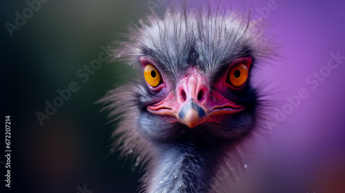 Portrait of a ostrich close-up. © leo_nik