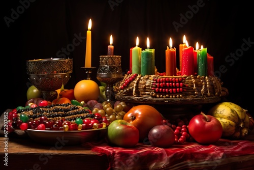 Vibrant Kwanzaa Celebration Background.