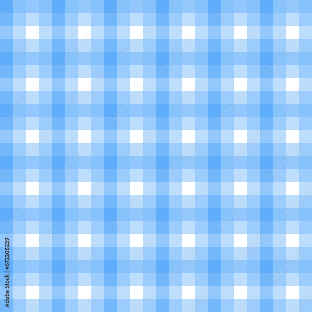 Fototapeta premium Checked plaid seamless pattern stripes sweet blue vector