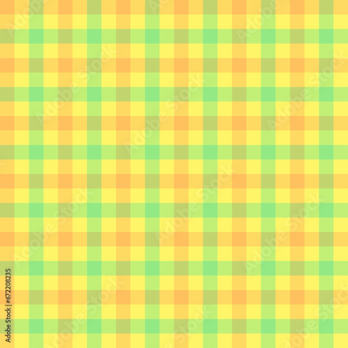 Checked plaid seamless pattern yellow green vector