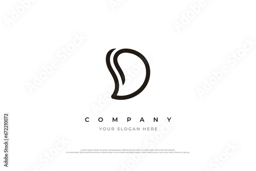 Minimal Initial Letter SD Logo Design Vector Template
