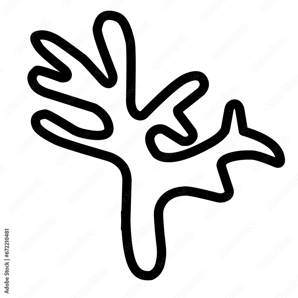 Obraz premium coral outline 