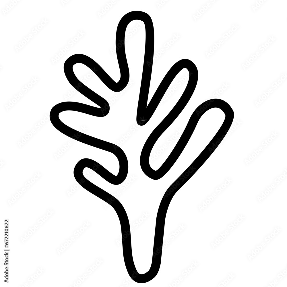 Obraz premium coral outline 