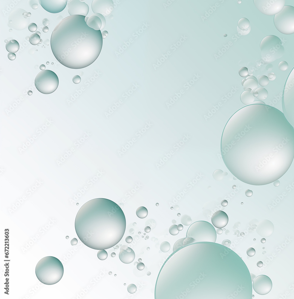 Obraz premium Bubbles of water with bubbles floating on top of it.