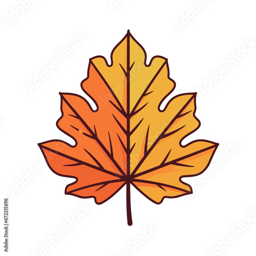 Autumn leaf vector clipart. Good for fashion fabrics  children   s clothing  T-shirts  postcards  email header  wallpaper  banner  events  covers  advertising  and more.