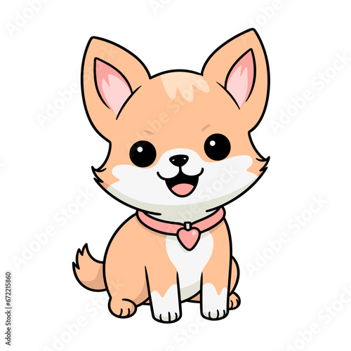 Cute dog vector clipart. Good for fashion fabrics  children   s clothing  T-shirts  postcards  email header  wallpaper  banner  events  covers  advertising  and more.