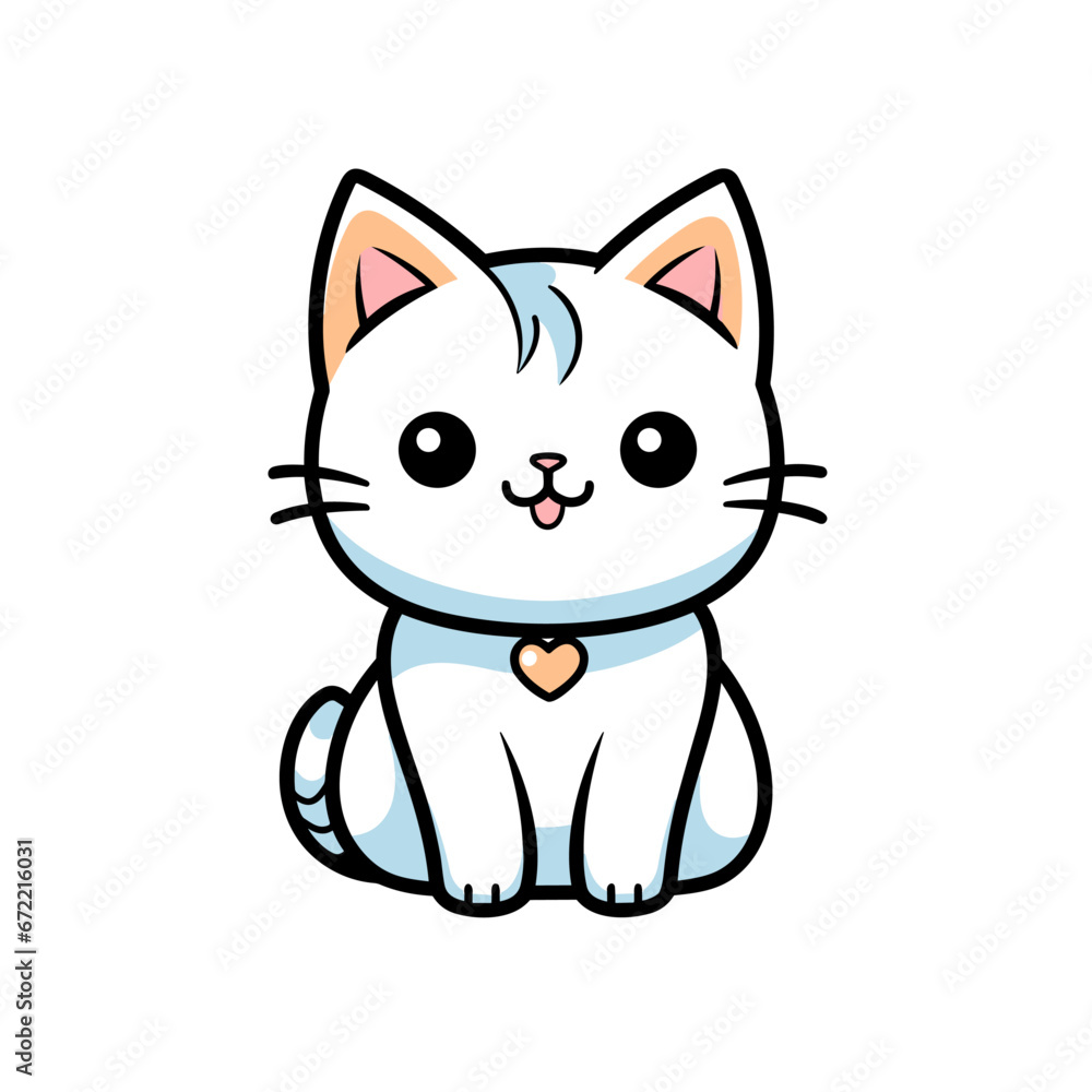 Cute cat vector clipart. Good for fashion fabrics, children’s clothing, T-shirts, postcards, email header, wallpaper, banner, events, covers, advertising, and more. Cute cat vector clipart. Good for fashion fabrics, children’s clothing, T-shirts, postcards, email header, wallpaper, banner, events, covers, advertising, and more.