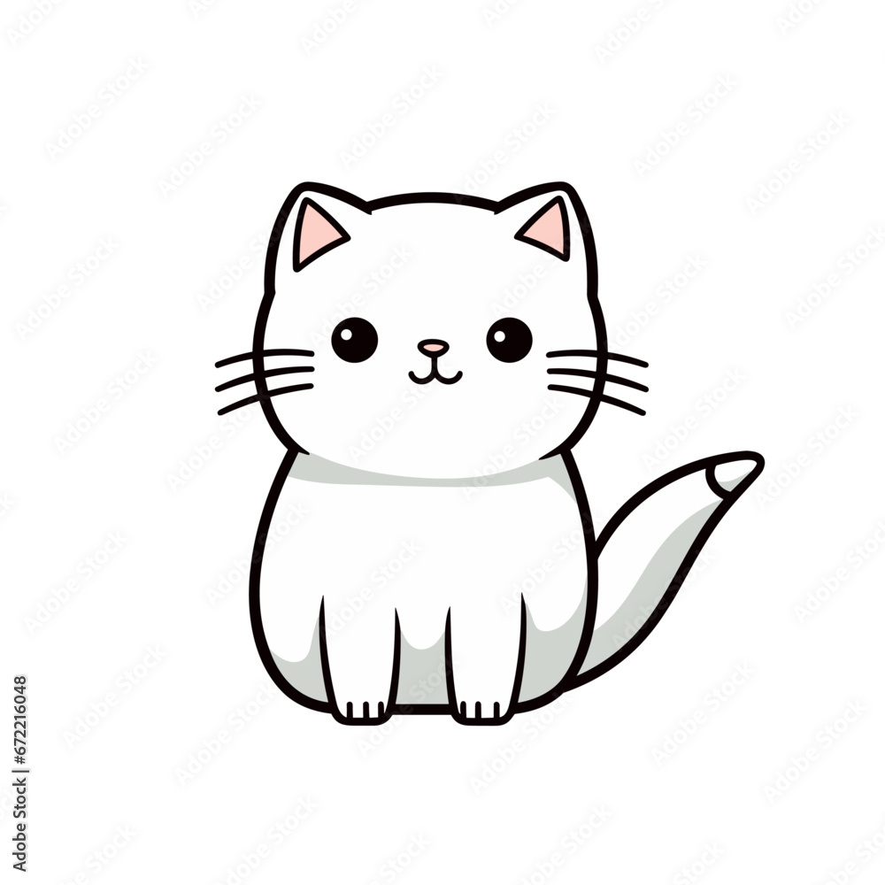 Cute cat vector clipart. Good for fashion fabrics, children’s clothing, T-shirts, postcards, email header, wallpaper, banner, events, covers, advertising, and more. Cute cat vector clipart. Good for fashion fabrics, children’s clothing, T-shirts, postcards, email header, wallpaper, banner, events, covers, advertising, and more.
