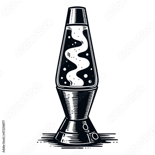 lava lamp retro sketch