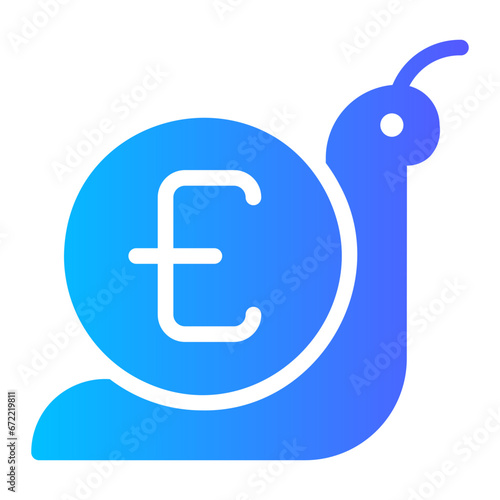 slowly gradient icon