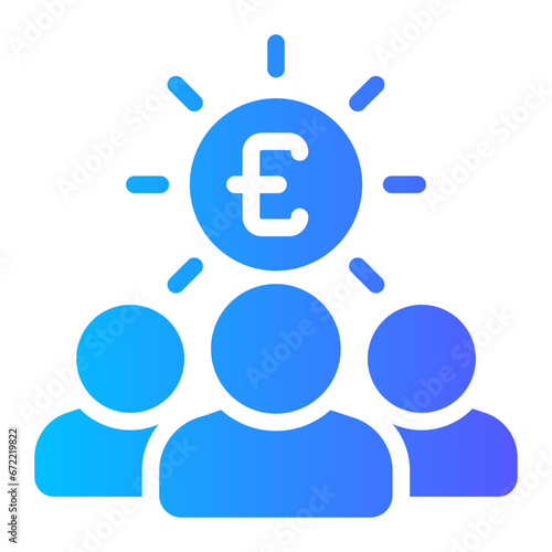 shareholder gradient icon