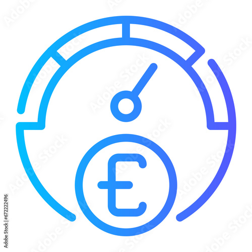 speedometer gradient icon