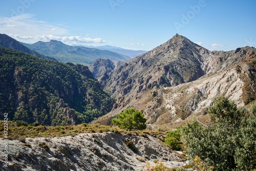 Scenic view of Sierra Nevada in autumn in Spain © Wirestock