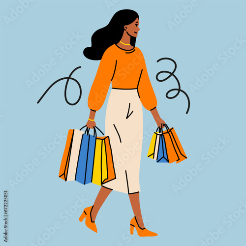 Young women with Shopping bags