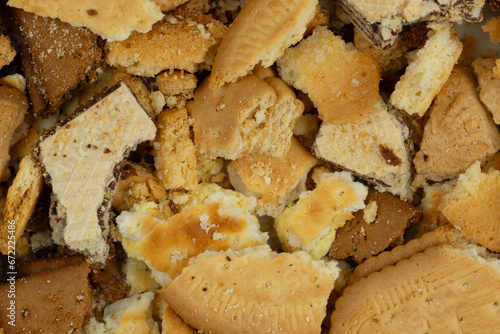 close up of crackers and biscuit texture