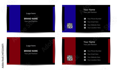 business card set  set of cards  template  cards set  new business card set