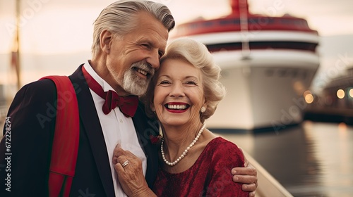Cruise Ship Immortalizes Retired Couple's Happy Bond