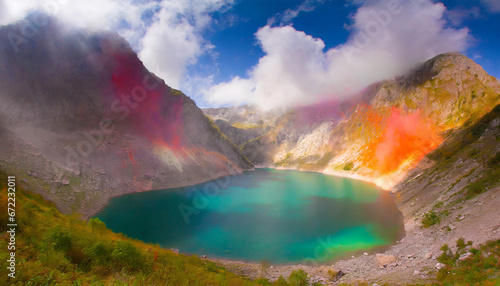 lake in the mountains