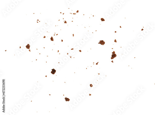 crumbs of chocolate biscuit element photo