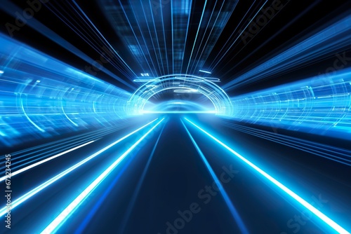 data futuristic image blue with speed background