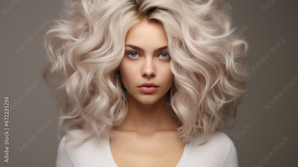beautiful young blonde woman in a fur coat beautiful young blonde woman in a fur coat