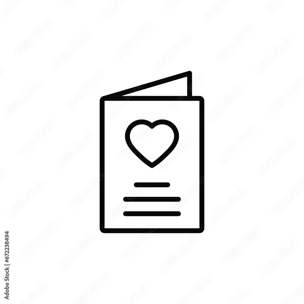 love greeting card icon vector love greeting card icon vector