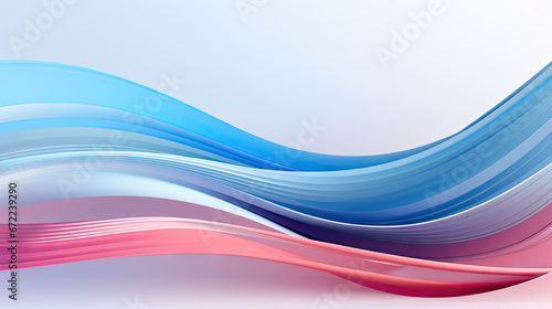  a blue, pink and white wave with a light blue background. generative ai