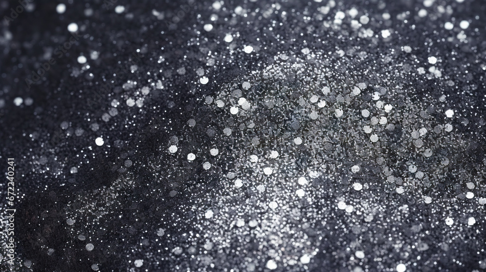 a black and white photo of snow flakes on a dark background. generative ai a black and white photo of snow flakes on a dark background. generative ai