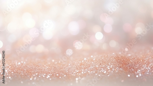  a close up of a glitter background with a blurry background. generative ai