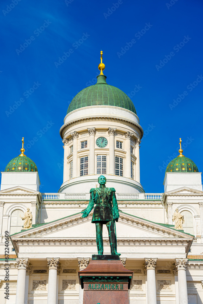 Helsinki, Finland, City center in wintertime