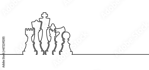 Chess pieces tower horse bishop, king queen Chess Board Setup Vector icon or symbol pieces Flat style the starting positions figures pieces tournament strategy silhouette checker board. Square checker