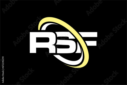 RSF creative letter logo design vector icon illustration photo