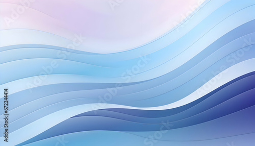 Abstract blue wave background. Vintage wallpaper with curve lines. 
