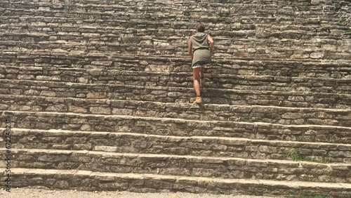 Beautiful view on ancient Mayan ruins