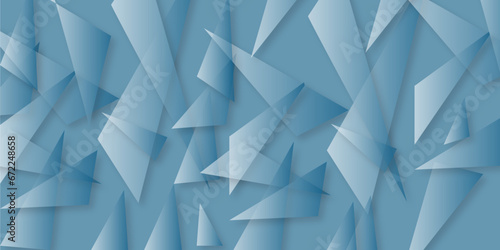 Dark blue geometric rumpled triangular low poly style gradient illustration graphic background.Modern abstract illustration with triangles.Triangular futuristic business wallpaper.