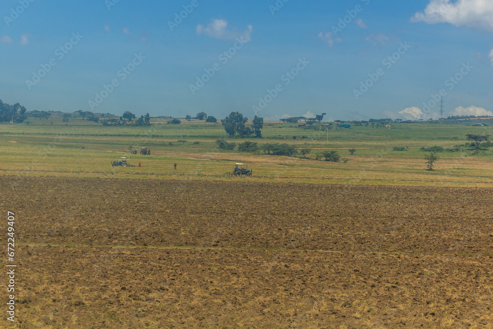 Agricultural landscape near Naivasha, Kenya