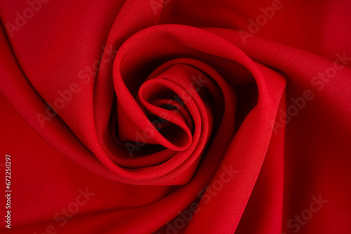 Red silk cloth texture as background