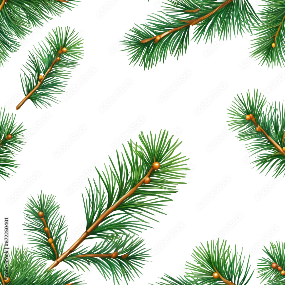 christmas tree branches with cones christmas tree branches with cones