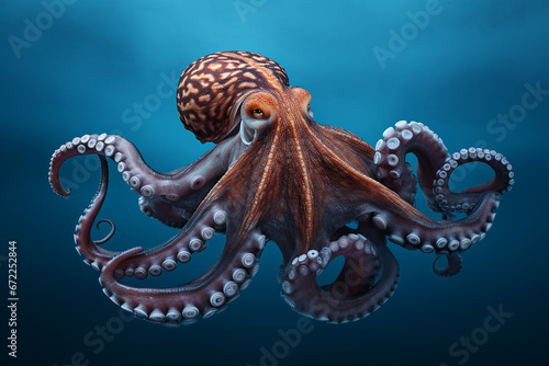 The enormous Pacific octopus, scientifically referred to as Enteroctopus dofleini, or previously Octopus apollyon, is commonly known as the North Pacific giant octopus. Generative AI.