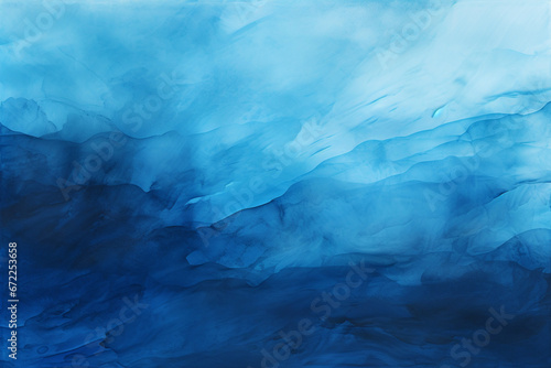 Abstract Blue Watercolor Clouds