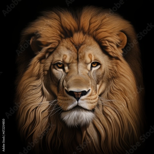 Regal Majesty  The Gaze of the Lion s Head