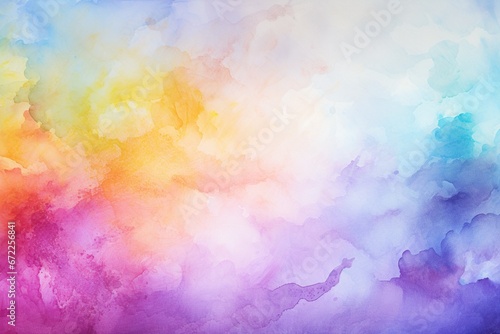Colorful Watercolor Painted Overlay on Painting Paper Backgrounds © pierre