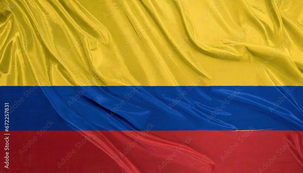 Naklejka premium Colombia flag patriotic sense