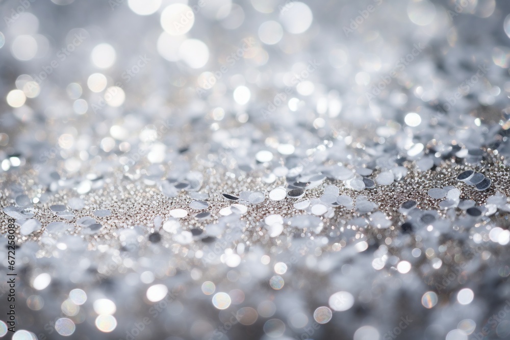 Gray and White Small Glitter Bokeh Background Gray and White Small Glitter Bokeh Background