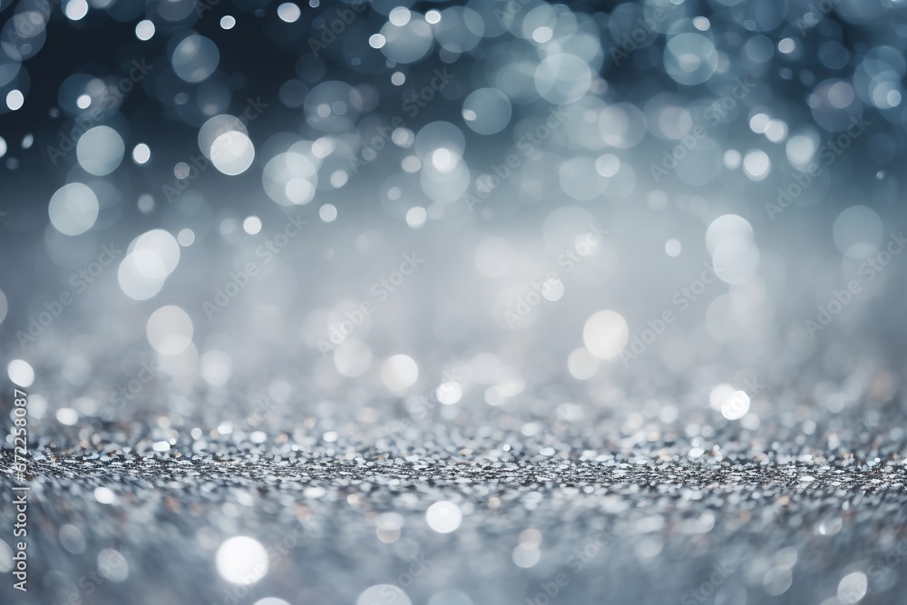 Gray and White Small Glitter Bokeh Background Gray and White Small Glitter Bokeh Background