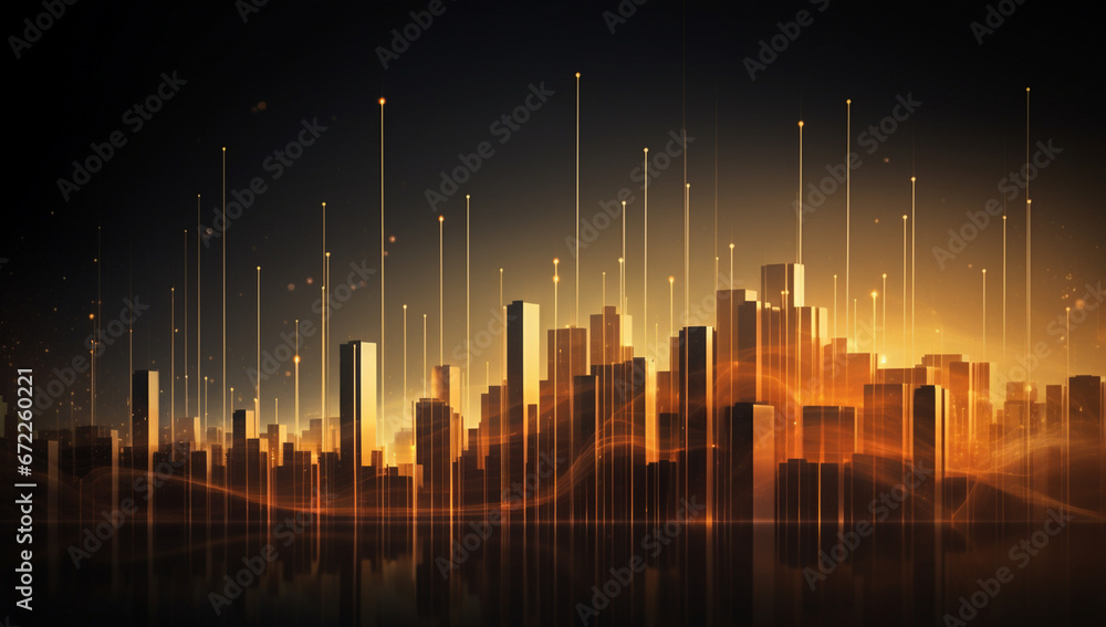 Fototapeta premium Urban Glow