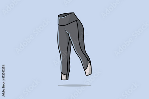 Man and Boys Bottom Wear Jogger vector illustration. Sports and Fashion objects icon concept. Men active trouser with compression leggings inner tight jogger vector design.